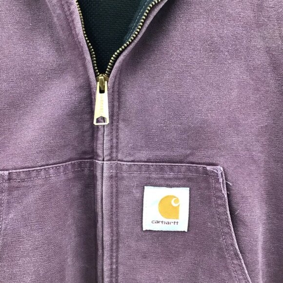 Carhartt Distressed Plum Hooded Jacket - Picture 3 of 13